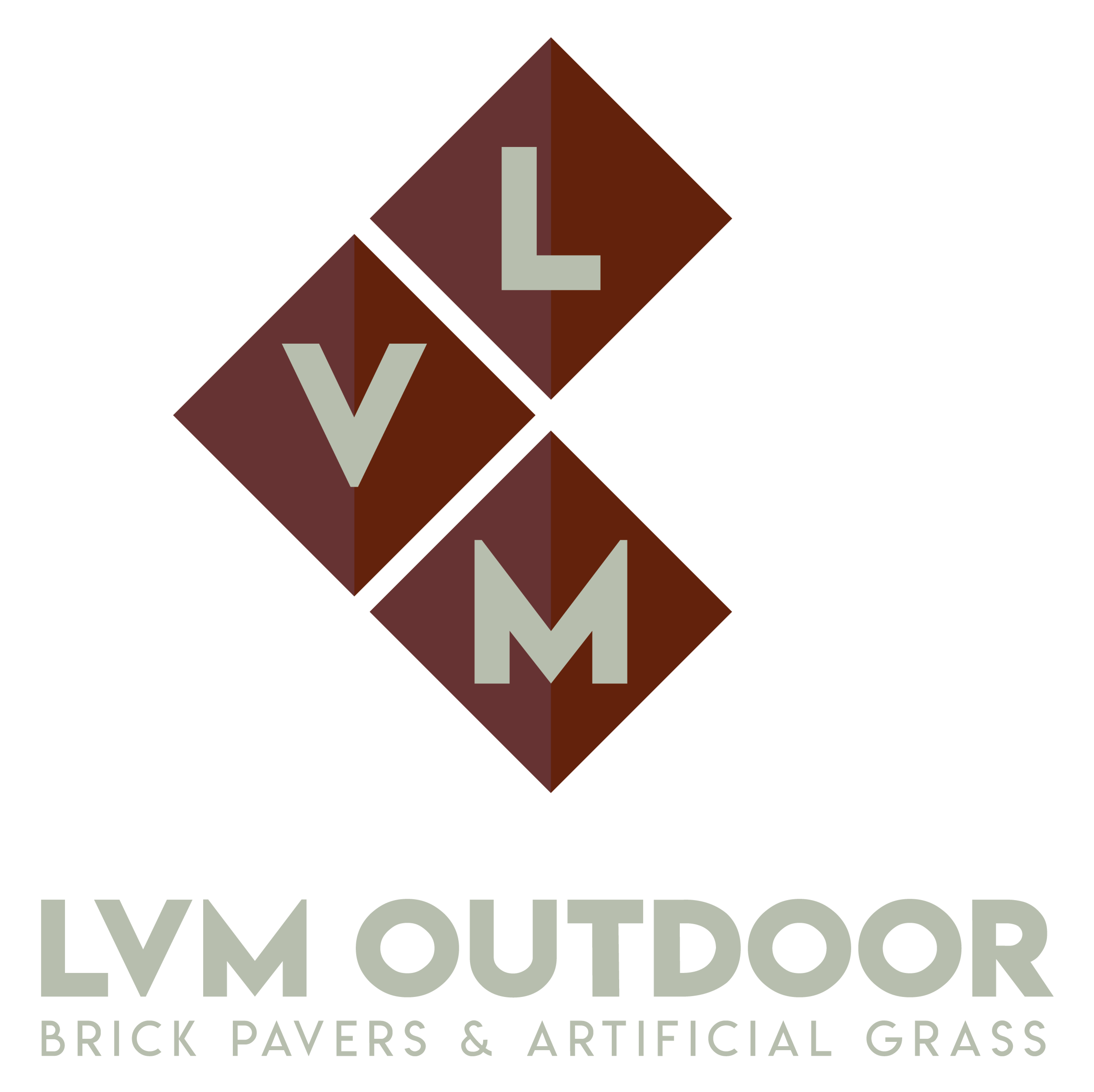 Logo LVM Outdoor, Best Deals on Fake Grass, Driveway, and Pool Deck - LVM Outdoor